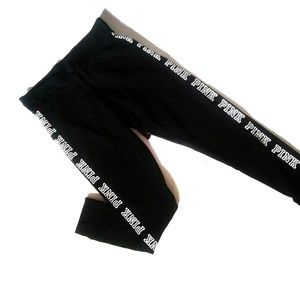 Victoria's Secret Pink Sweatpants Black Size L